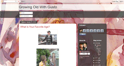 Desktop Screenshot of growingoldwithgusto.blogspot.com