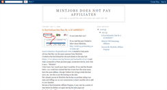 Desktop Screenshot of mintjobsdoesnotpayaffiliates.blogspot.com