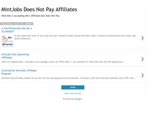 Tablet Screenshot of mintjobsdoesnotpayaffiliates.blogspot.com