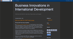 Desktop Screenshot of businessinnovations4development10.blogspot.com