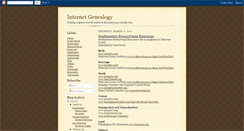 Desktop Screenshot of internetgenealogy.blogspot.com