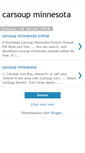 Mobile Screenshot of carsoup-minnesota.blogspot.com
