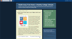 Desktop Screenshot of healthycollegestudents.blogspot.com