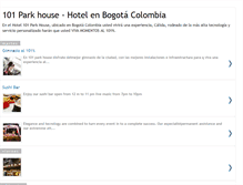 Tablet Screenshot of hotelbogota101parkhouse.blogspot.com