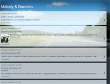 Tablet Screenshot of melodyandbrandon.blogspot.com