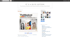 Desktop Screenshot of itsablueletter.blogspot.com