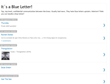 Tablet Screenshot of itsablueletter.blogspot.com