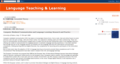 Desktop Screenshot of languagelearningandinstruction.blogspot.com