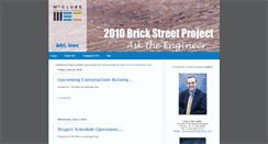 Desktop Screenshot of 2010brickstreets.blogspot.com