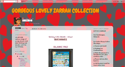 Desktop Screenshot of lovelyzarrahcollection.blogspot.com