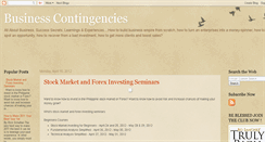 Desktop Screenshot of businesscontingencies.blogspot.com