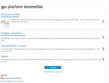 Tablet Screenshot of dommeldalgpsplatform.blogspot.com