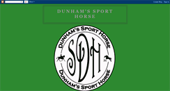 Desktop Screenshot of dunhamsporthorse.blogspot.com