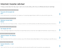 Tablet Screenshot of internetincomeadvisor.blogspot.com