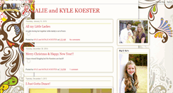 Desktop Screenshot of natalieandkylekoester.blogspot.com