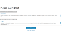 Tablet Screenshot of pleaseinsertdisc.blogspot.com
