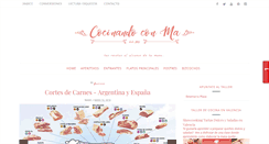 Desktop Screenshot of cocinandoconma.blogspot.com