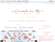 Tablet Screenshot of cocinandoconma.blogspot.com