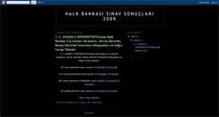 Desktop Screenshot of halkbankasisinavsonuclari.blogspot.com