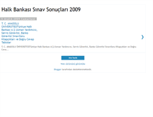 Tablet Screenshot of halkbankasisinavsonuclari.blogspot.com