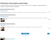 Tablet Screenshot of literaturacineteatroentrevistas.blogspot.com