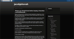 Desktop Screenshot of jacobjehovah.blogspot.com