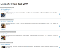 Tablet Screenshot of lincolnseminar.blogspot.com