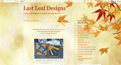 Desktop Screenshot of lastleafdesigns.blogspot.com