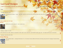 Tablet Screenshot of lastleafdesigns.blogspot.com