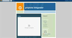 Desktop Screenshot of integriproyect.blogspot.com