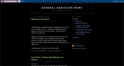 Desktop Screenshot of generaladmissionnews.blogspot.com