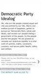Mobile Screenshot of democraticpartyidealog.blogspot.com