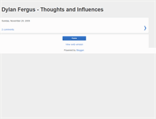 Tablet Screenshot of dylanfergus.blogspot.com