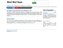 Tablet Screenshot of diaridietsaye.blogspot.com