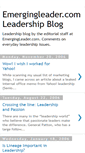 Mobile Screenshot of emergingleader.blogspot.com