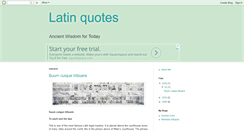 Desktop Screenshot of latin-quotes.blogspot.com