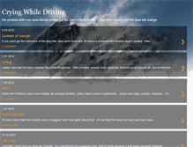 Tablet Screenshot of cryingwhiledriving.blogspot.com