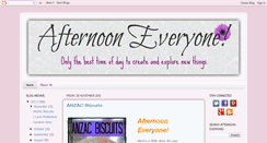 Desktop Screenshot of afternooneveryone.blogspot.com