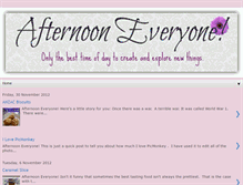 Tablet Screenshot of afternooneveryone.blogspot.com