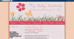 Desktop Screenshot of mybabysweetness.blogspot.com