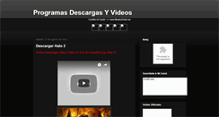 Desktop Screenshot of programasdescargasyvideos.blogspot.com