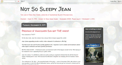 Desktop Screenshot of notsosleepyjean.blogspot.com