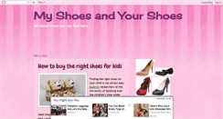 Desktop Screenshot of myshoesandyourshoes.blogspot.com