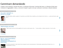 Tablet Screenshot of camminaredomandando.blogspot.com
