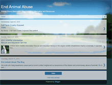 Tablet Screenshot of end-animal-abuse.blogspot.com