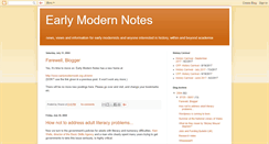 Desktop Screenshot of earlymodernweb.blogspot.com
