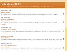 Tablet Screenshot of earlymodernweb.blogspot.com