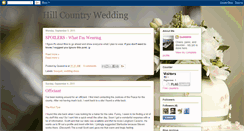 Desktop Screenshot of hill-country-wedding.blogspot.com