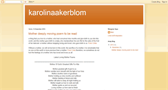 Desktop Screenshot of karolinaakerblom.blogspot.com