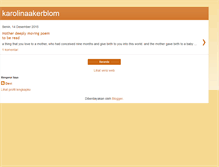 Tablet Screenshot of karolinaakerblom.blogspot.com